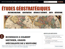 Tablet Screenshot of etudesgeostrategiques.com